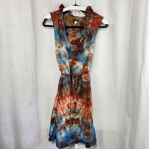 J. Crew Multicolor Tie-Dye Dress